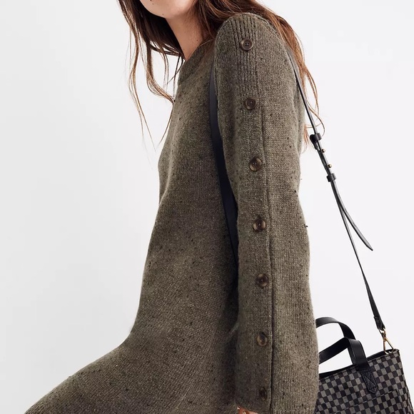 Madewell Donegal Button-Sleeve Sweater-Dress - Picture 2 of 10